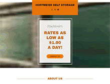 Tablet Screenshot of hoffmeierstorage.com